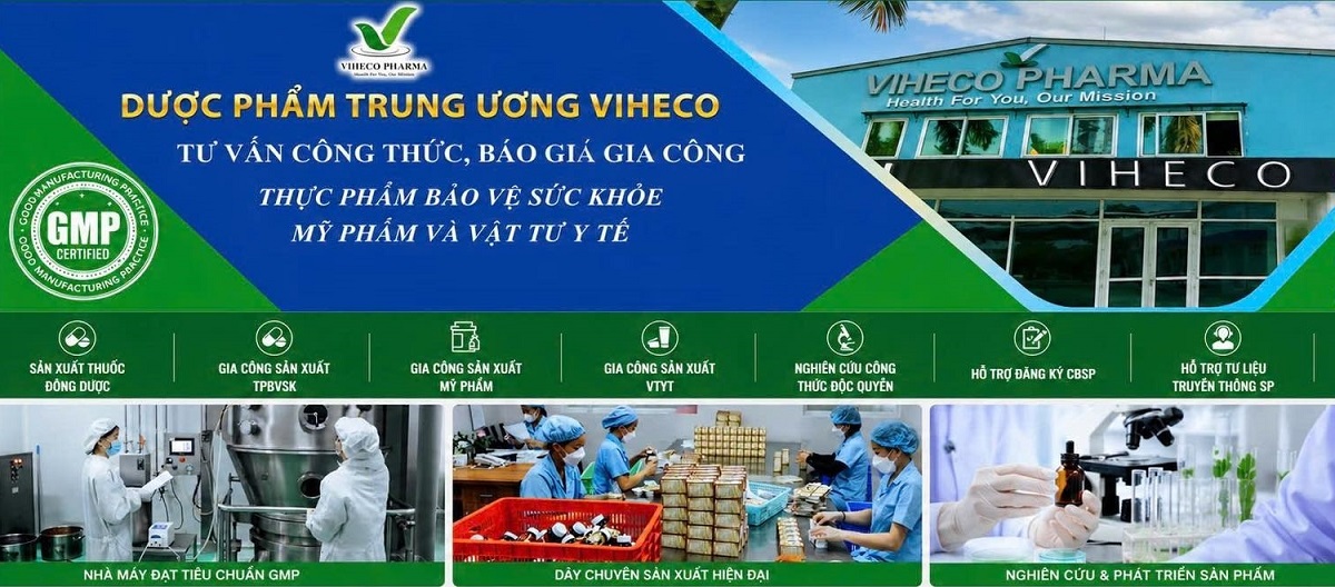 Nhà máy Nhất Tâm Đường 1 nha may viheco pharma